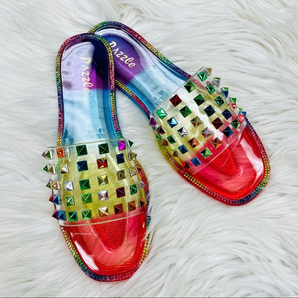 Multi clear studded sandal - Picture 5 of 7